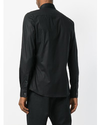 Мужская черная классическая рубашка от Les Hommes Urban