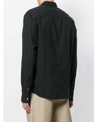 Мужская черная классическая рубашка от James Perse