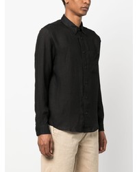 Мужская черная классическая рубашка от A.P.C.
