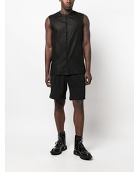 Мужская черная классическая рубашка от SAPIO