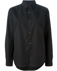 Женская черная классическая рубашка от Comme Des Garcons Comme Des Garcons