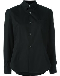 Женская черная классическая рубашка от Comme des Garcons