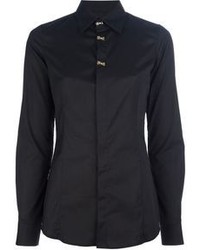 Женская черная классическая рубашка от DSquared