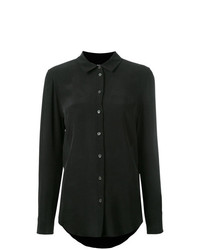 Женская черная классическая рубашка от Equipment