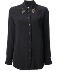 Женская черная классическая рубашка от Equipment
