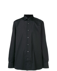 Мужская черная классическая рубашка от Ermenegildo Zegna