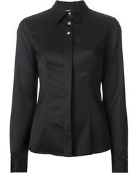 Женская черная классическая рубашка от Fausto Puglisi