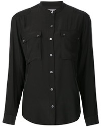 Женская черная классическая рубашка от Frame