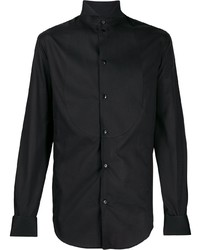 Мужская черная классическая рубашка от Giorgio Armani