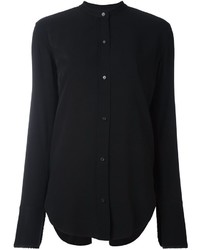Женская черная классическая рубашка от Helmut Lang