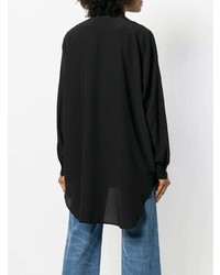 Женская черная классическая рубашка от Etro