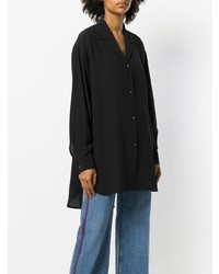 Женская черная классическая рубашка от Etro