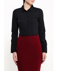 Женская черная классическая рубашка от Jennyfer