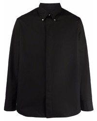 Мужская черная классическая рубашка от Jil Sander