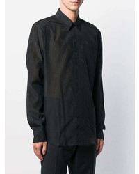 Мужская черная классическая рубашка от Fendi