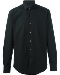 Мужская черная классическая рубашка от Lanvin