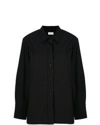 Женская черная классическая рубашка от Lemaire