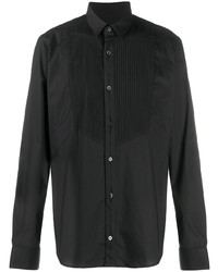 Мужская черная классическая рубашка от Les Hommes