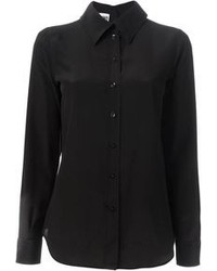 Женская черная классическая рубашка от Moschino