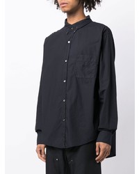 Мужская черная классическая рубашка от N°21