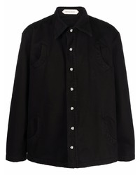 Мужская черная классическая рубашка от Namacheko