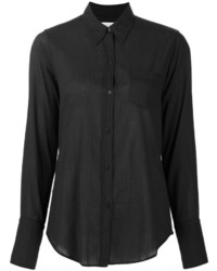 Женская черная классическая рубашка от Nili Lotan