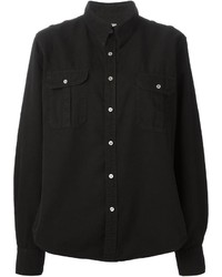 Женская черная классическая рубашка от NSF