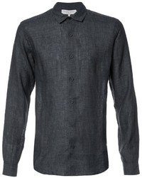 Мужская черная классическая рубашка от Orlebar Brown