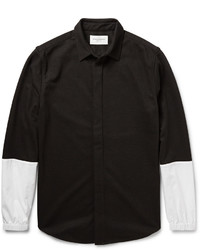 Мужская черная классическая рубашка от Public School