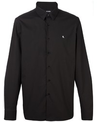 Мужская черная классическая рубашка от Raf Simons