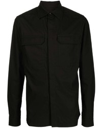 Мужская черная классическая рубашка от Rick Owens