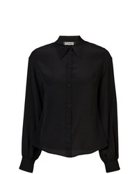 Женская черная классическая рубашка от Rockins