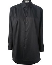 Женская черная классическая рубашка от Saint Laurent