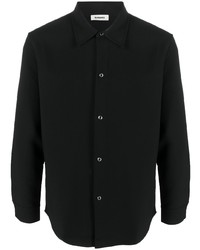 Мужская черная классическая рубашка от Sandro