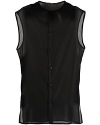 Мужская черная классическая рубашка от SAPIO