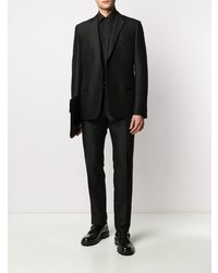 Мужская черная классическая рубашка от Canali