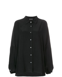 Женская черная классическая рубашка от Simonetta Ravizza