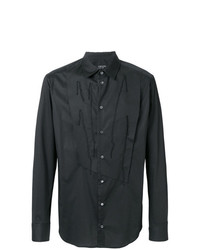 Мужская черная классическая рубашка от Tom Rebl