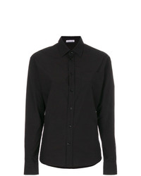 Женская черная классическая рубашка от Tomas Maier
