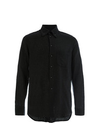 Мужская черная классическая рубашка от Uma Wang