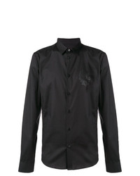 Мужская черная классическая рубашка от Versace Jeans