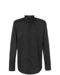 Мужская черная классическая рубашка от Versace