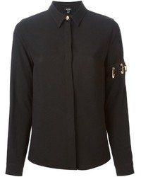 Женская черная классическая рубашка от Versus