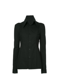 Женская черная классическая рубашка от Yohji Yamamoto Vintage