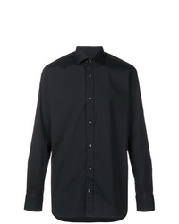 Мужская черная классическая рубашка от Z Zegna