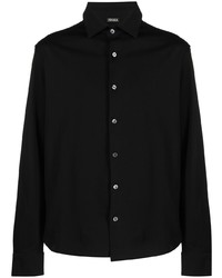 Мужская черная классическая рубашка от Zegna