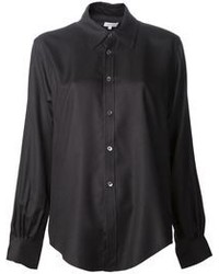 Женская черная классическая рубашка