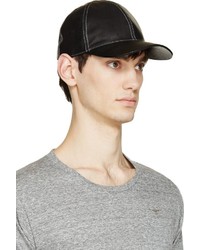 Мужская черная кожаная бейсболка от Marc Jacobs