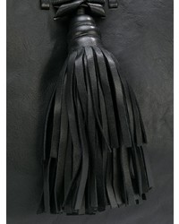 Черная кожаная большая сумка с шипами от RED Valentino