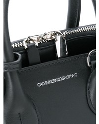 Черная кожаная большая сумка с шипами от Calvin Klein 205W39nyc